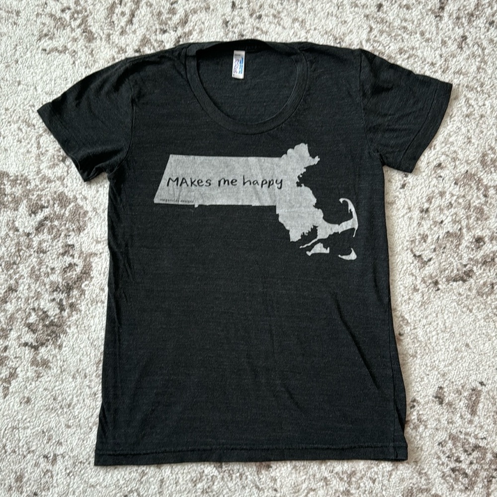 Massachusetts Makes Me Happy T-Shirt